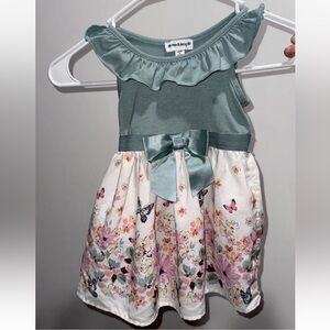 Floral Dress with Ruffle and Bow Size 2t